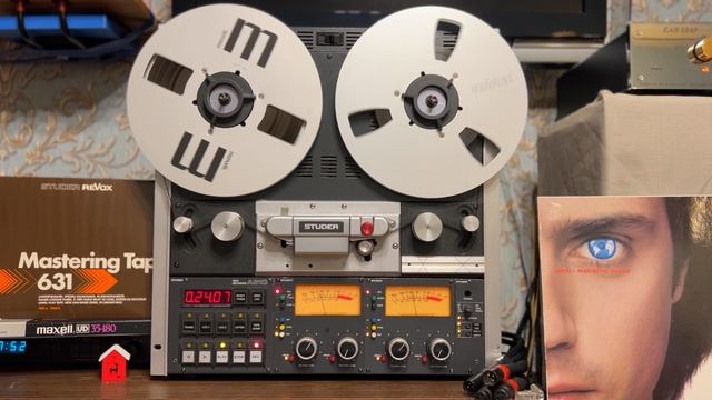 Studer A810. Ск. 19. Пишем J. M. Jarre Magnetic Field 1981 LP