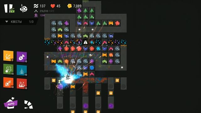 Infinitode 2 - Level 5.8 Wave 206  Osvet