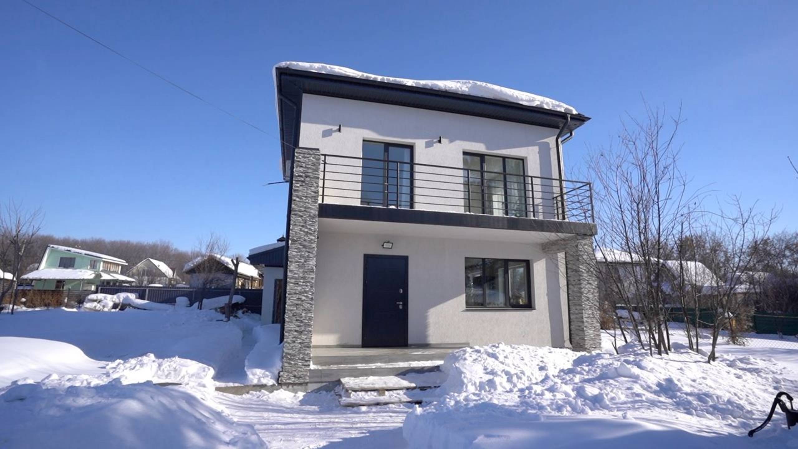 Дом из АРБОЛИТА 82 м. кв.