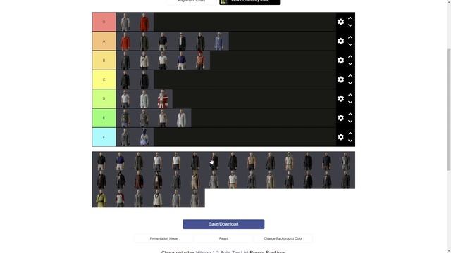 Suit Tierlist - HITMAN 3