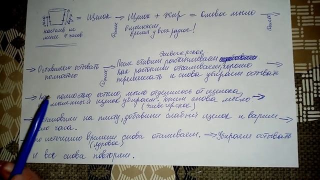 Варка мыла по схеме.