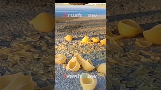 Wheel vs pasta  #asmr #crush #vs #shorts