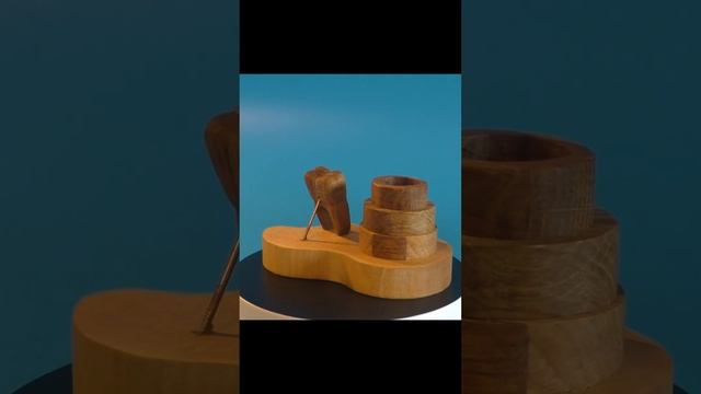 wooden pen stand for a dentist DIY