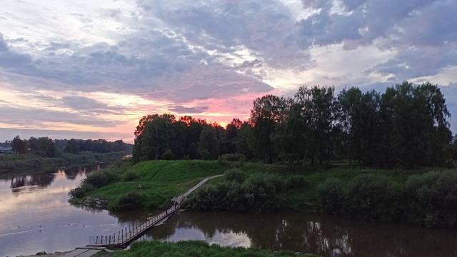 Летний закат на Стрелке