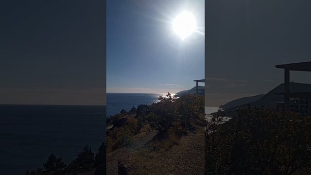 Морской простор. Вид с нашей горки.