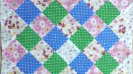 Пэчворк для начинающих. 2 быстрых способа сшить одеяло из блока Бабушкин квадрат. Часть 1