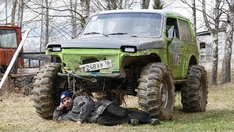 НИВА на САМЫХ БОЛЬШИХ КОЛЁСАХ!Испытания редукторов пр