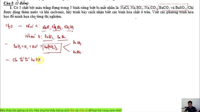 Hướng dẫn giải đề thi HSG Hóa học lớp 9 Tỉnh Thanh Hóa  2016 – 2017