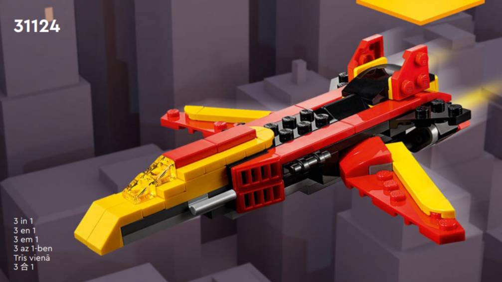LEGO. Лего. реактивный самолет. LEGO Creator 31124