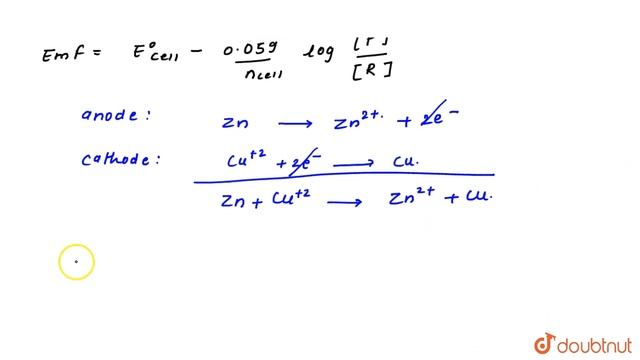 Consider a Galvenic cell, `Zn(s) |Zn^(2+) (0.1M) ||Cu^(2+) (0.1M)|Cu(s)` by what factor, the