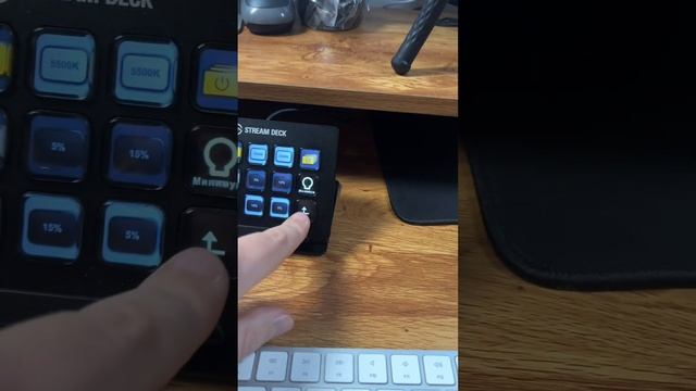 В процессе записи обзора Stream Deck #приспособление #полезно #сьемки