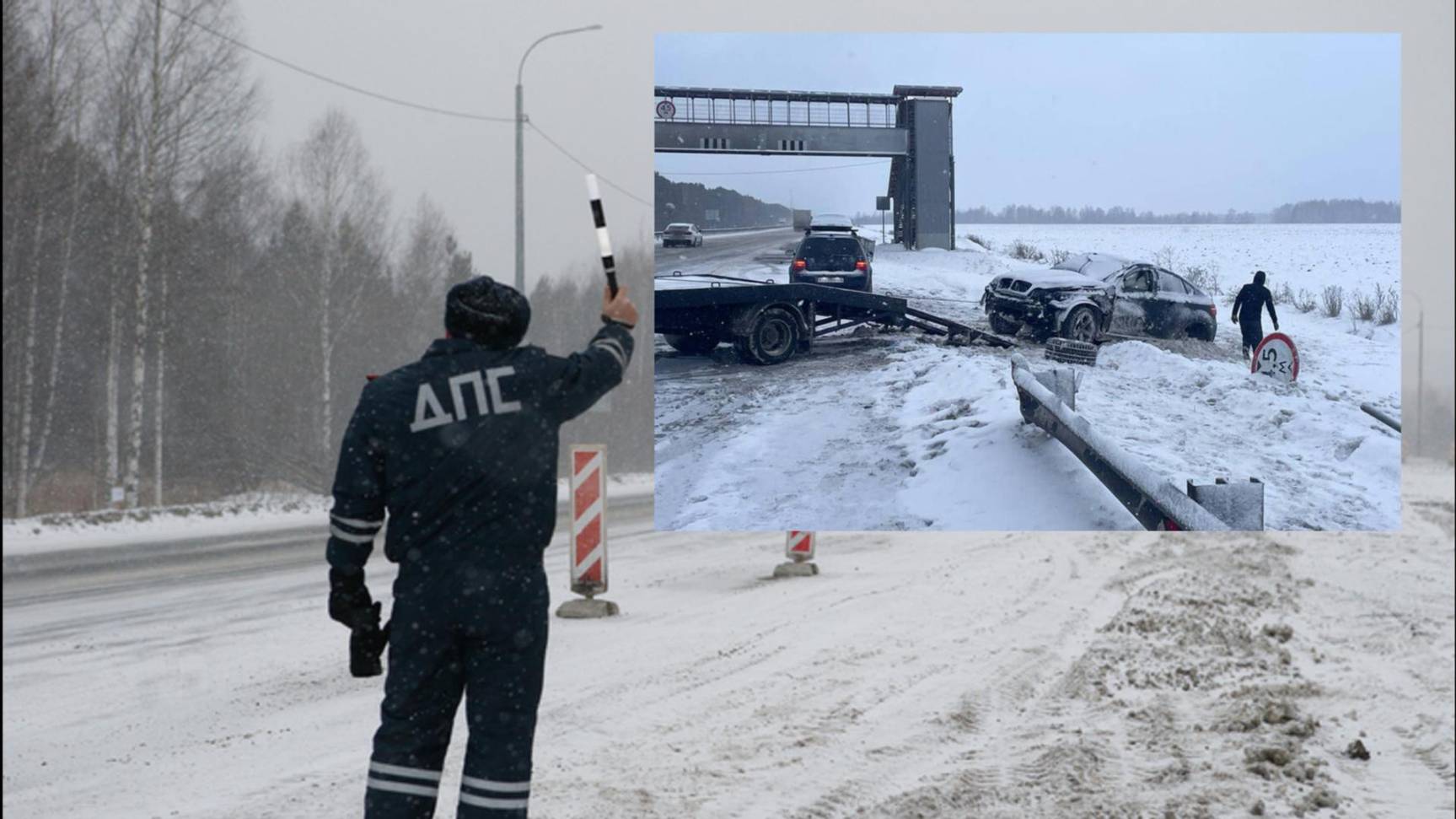 В Тюменской области двое детей попали в больницу после ДТП с улетевшим в кювет BMW