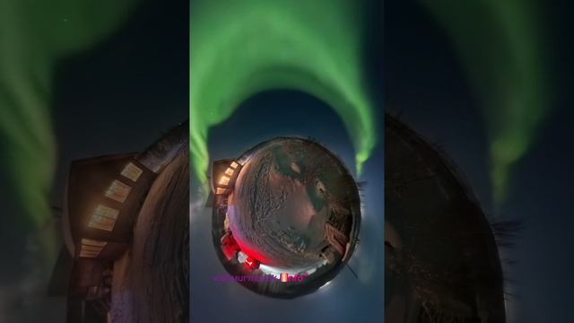 Самые лучшие отель для северного сияния Аврора Village Мурманск безумно красивое видео