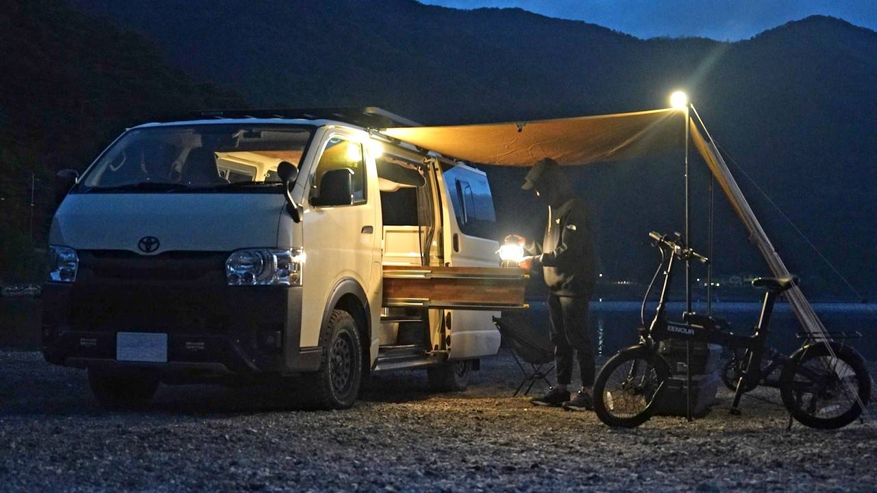 Duo Car Camping: Сочные стейки, велосипеды на борту и электричество .