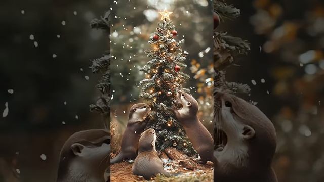 Выдры и Рождество