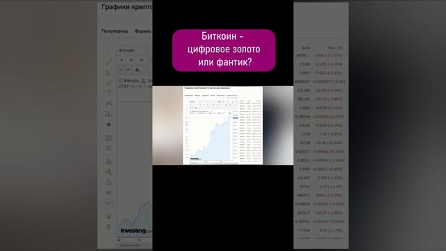 Биткоин. #shorts #инвестиции