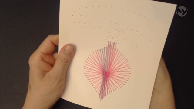 Новогодний шар. Изонить.