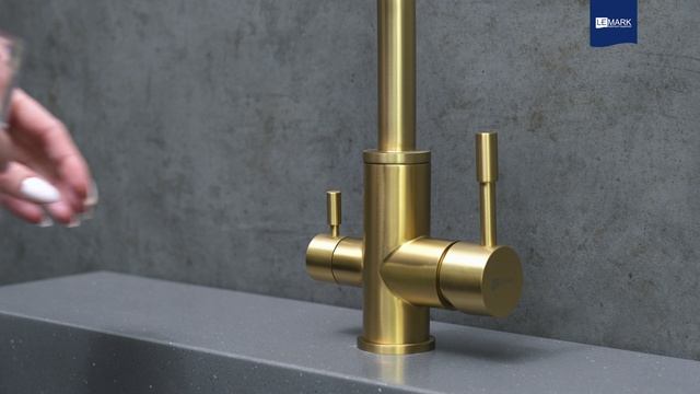 Смеситель Lemark Expert LM5061LGN для кухни с подключением к фильтру с питьевой водой
