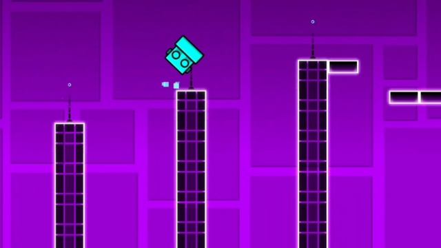 прохождение первого уровня в Geometri Dash
