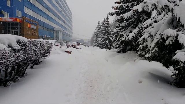 Снегопад в Нижнем Новгороде