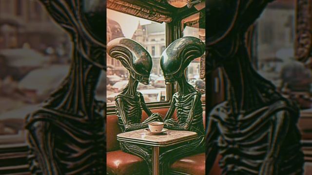 Fantastic worlds in the style of Hans Giger from AI 01
