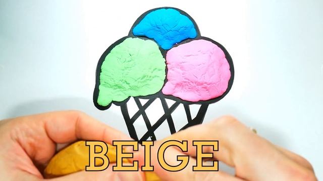 Membuat Es Krim dengan Play Doh - Pelajari Warna untuk Anak
