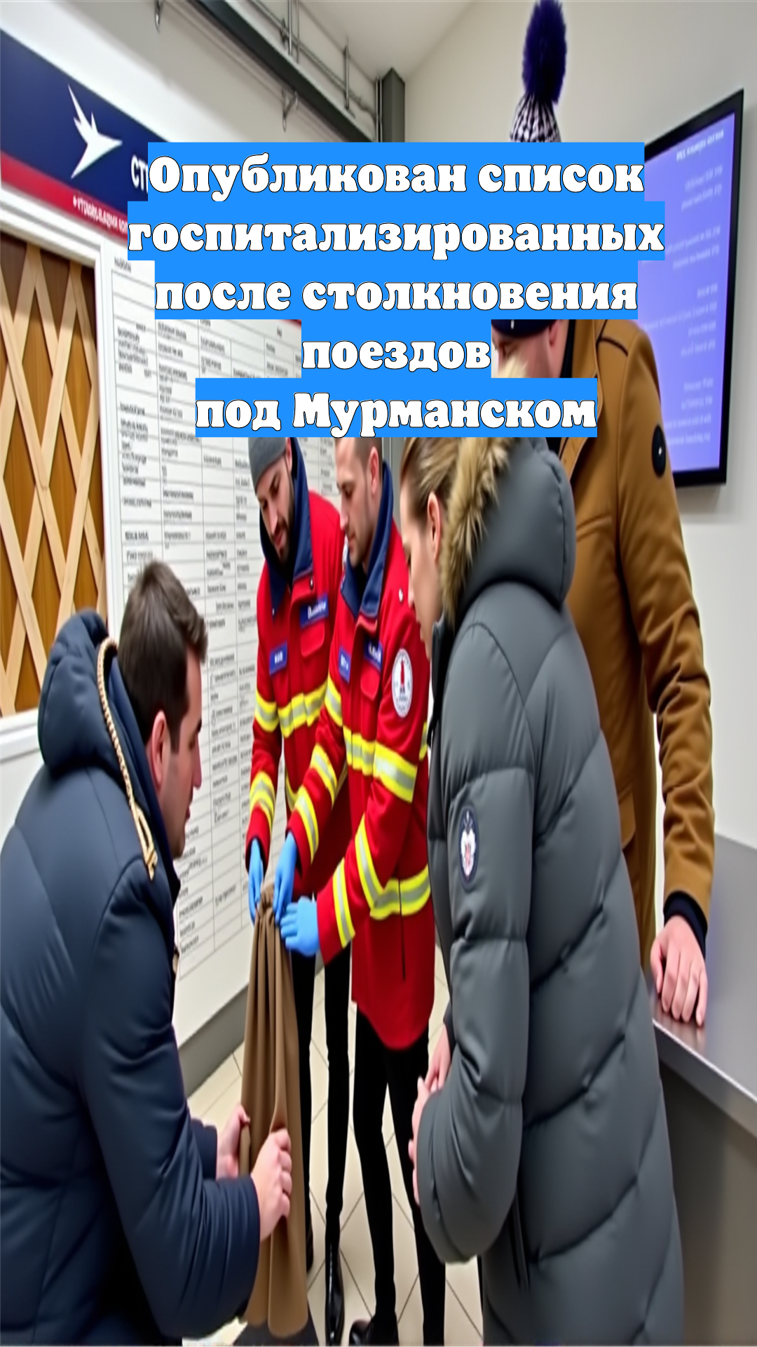 Опубликован список госпитализированных после столкновения поездов под Мурманском