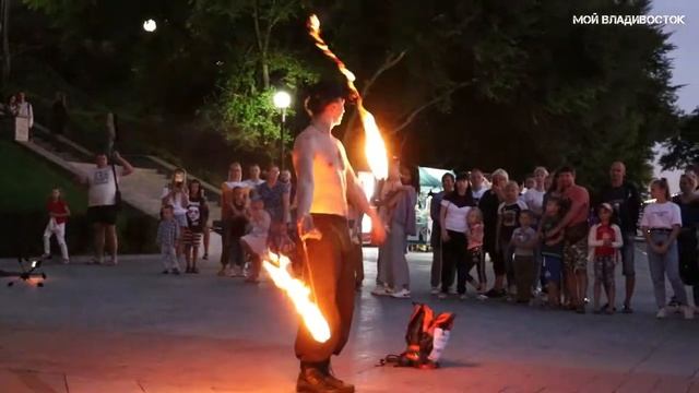 Владивосток Jarbis show огненное шоу(fire show 21.08.2020).