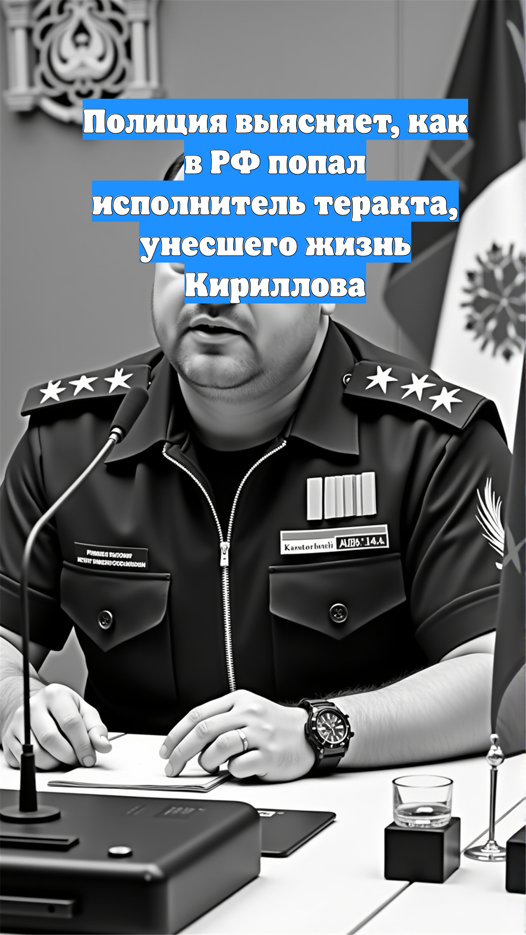 Полиция выясняет, как в РФ попал исполнитель теракта, унесшего жизнь Кириллова