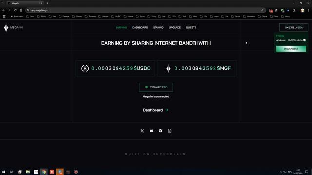 Megafin - новый Depin без вложений, вывод от 1$