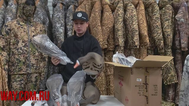 Чучела белолобого гуся Softplast 3D BS-3D