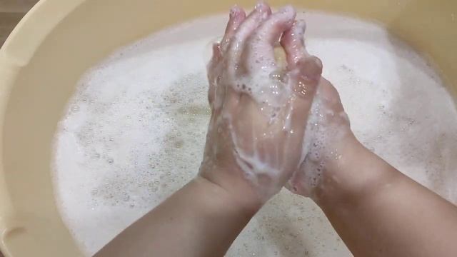 Мыление не очень пенного мыла+обмылочки.💦