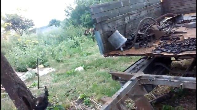прицеп 2-х остный для трактора из грузовичка 1я часть