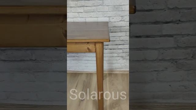 Стол из массива сосны Solarius, Классика, лакированный, цвет темный дуб
