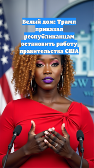 Белый дом: Трамп приказал республиканцам остановить работу правительства США