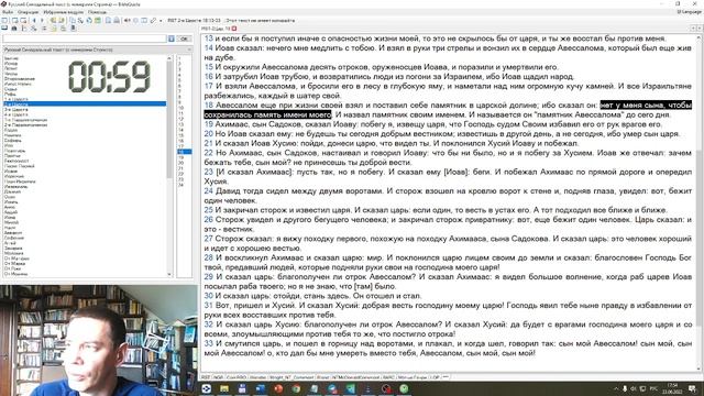 120 секунд // 2Цар.18. Тень, убежавшая от Авессалома