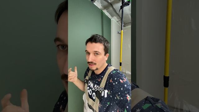 Натяжной потолок после обоев. Темно-зеленые стены.#ростовнадону   #дизайнинтерьера #ремонтквартир