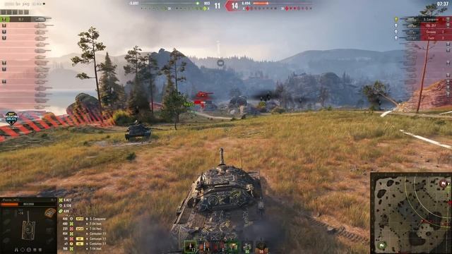 Мир танков. WOT. Бой на ИС-7. Он очень старался