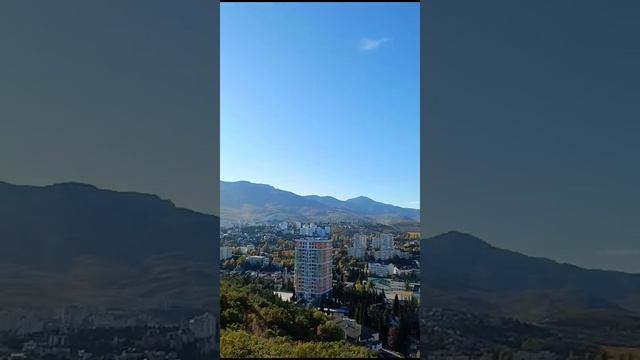Горный простор . Вид с нашей горки.