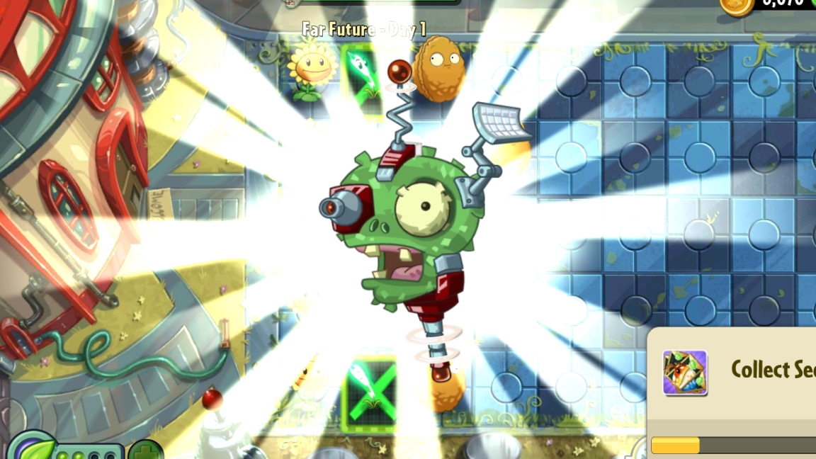 День 1 Далекое будущее (Far Future)/ Растения против Зомби 2