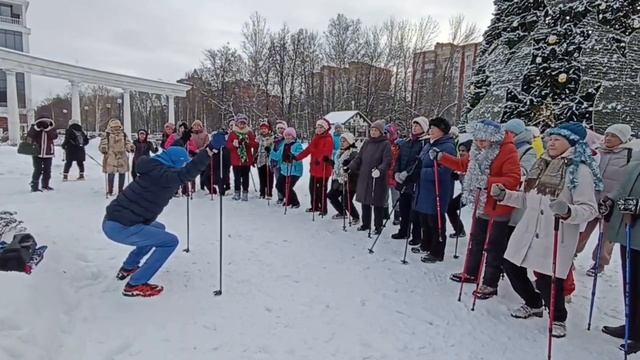 Мастер-класс по скандинавской ходьбе от Василия Шоркина
