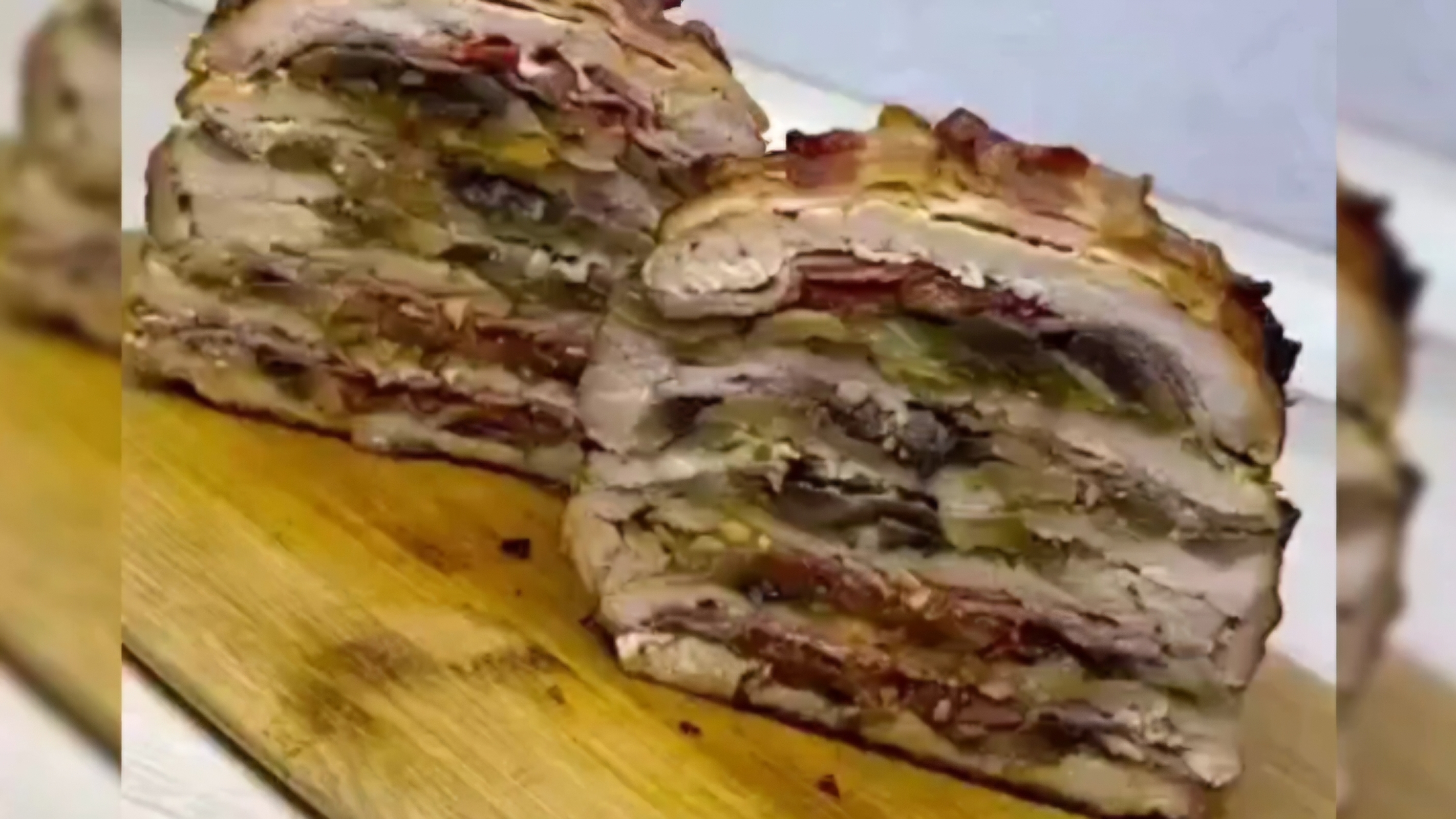 Сочное слоёное мясо