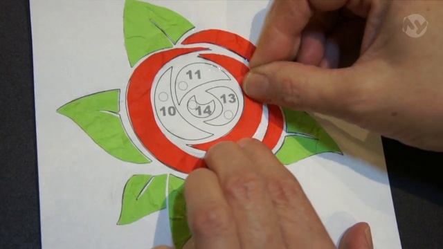 Поделки из бумаги 45 - Роза в рамочке. Обратная аппликация