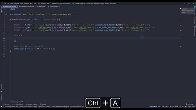 Создание записей с фронтенда при помощи плагина Contact Form 7