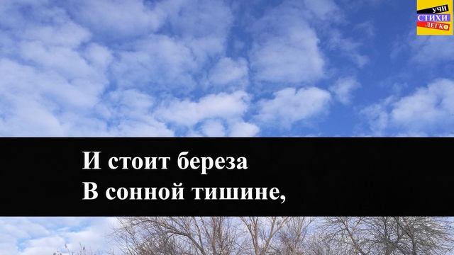 учим стихи есенин белая берёза.mp4