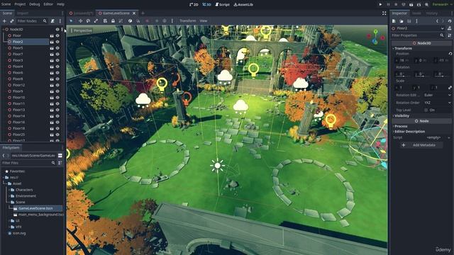 5. Create the game scene