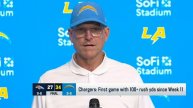 Jim Harbaugh shares his thoughts on free kick & the Chargers W