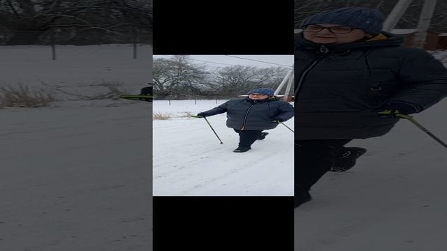Моя зимняя скандинавская ходьба
