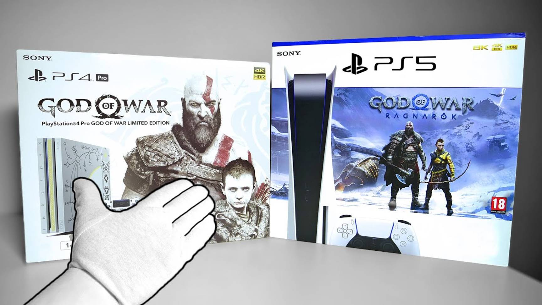 Распаковка консоли PS5 "GOD OF WAR RAGNARÖK"! (PlayStation 5) + Ограниченная серия PS4 Pro