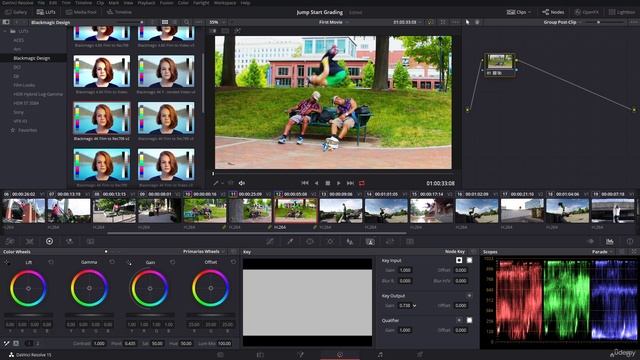198 - How to Apply LUTs to Nodes and Clips The Key Tab and Node Opacity